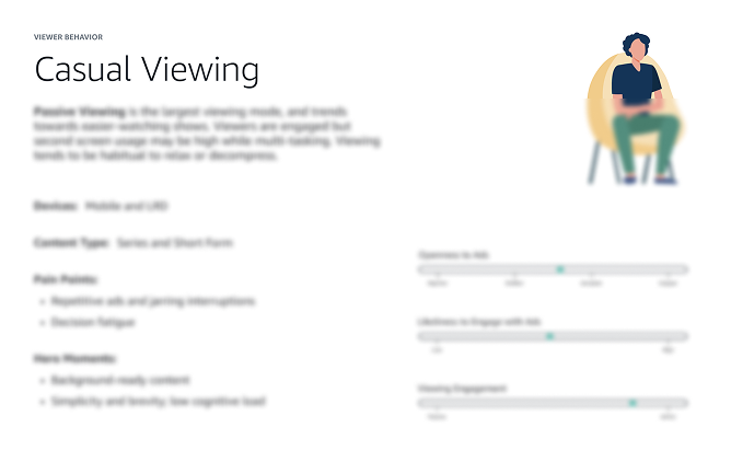 Blurred out slide of a user persona