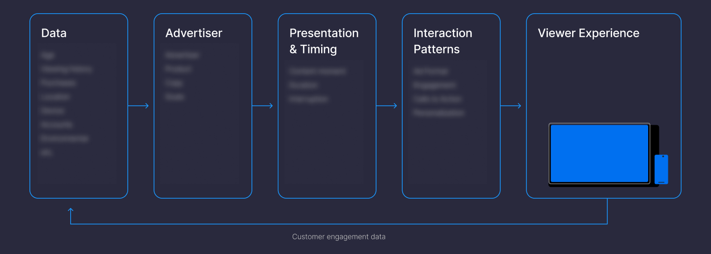 Framwork screenshot blurred out showing the inputs of the viewer experience